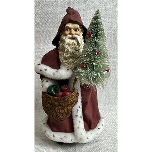 VTG Clothique Santa Possible Dreams 1991 with Christmas Tree Department 56